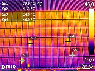 Ispezione termografica pannelli fotovoltaici